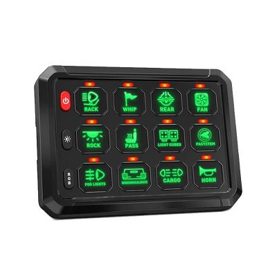 12V 12 Gang RGB Switch Panel 