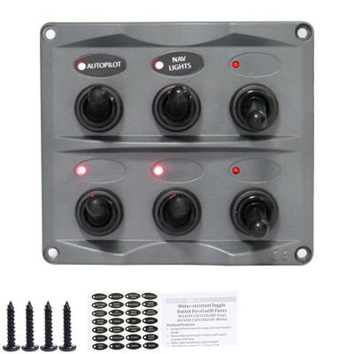 Car Marine RV 6-position Switch Panel(FHXSP6001)