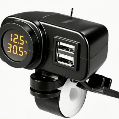 Temperature and voltage display dual USB fast charging motorcycle(YLDYUK) - 副本
