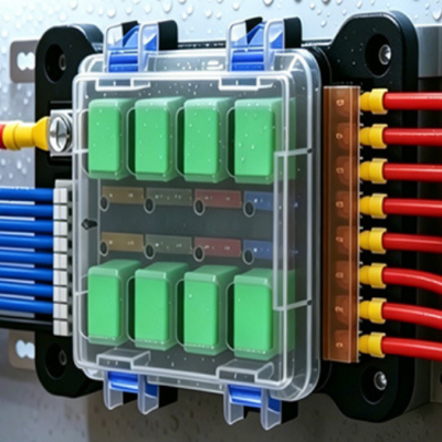 8Gang Car Fuse box with relay wiring Box(FJH-QD100)
