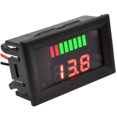 Digital analog indication dual display voltmeter