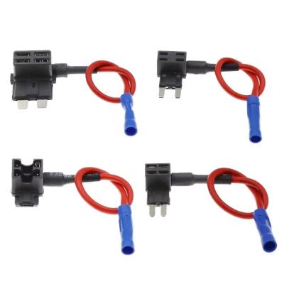 Quick plug dual slot fuse holder for automobiles