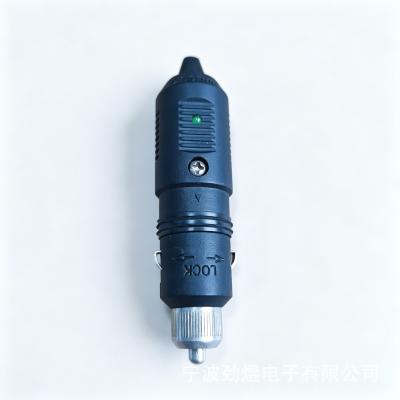 12V10A green LED cigar head Car buckle power plug-DP1011g